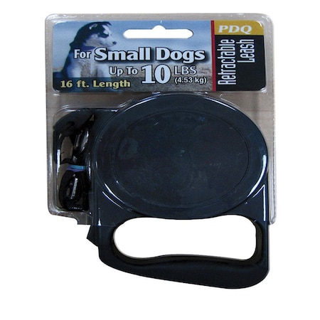 Pdq PDQ Black Retractable Lead Cotton/Nylon Dog Retractable Leash Small 11436